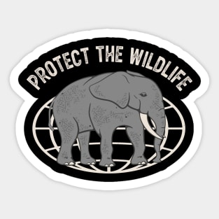 Elephant Protect The Wildlife Ecologist Sticker